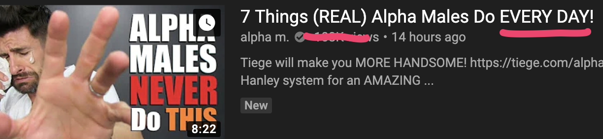 Alpha M Youtube video