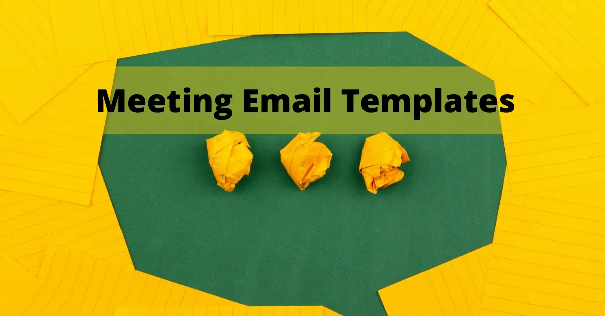 Meeting Email Templates