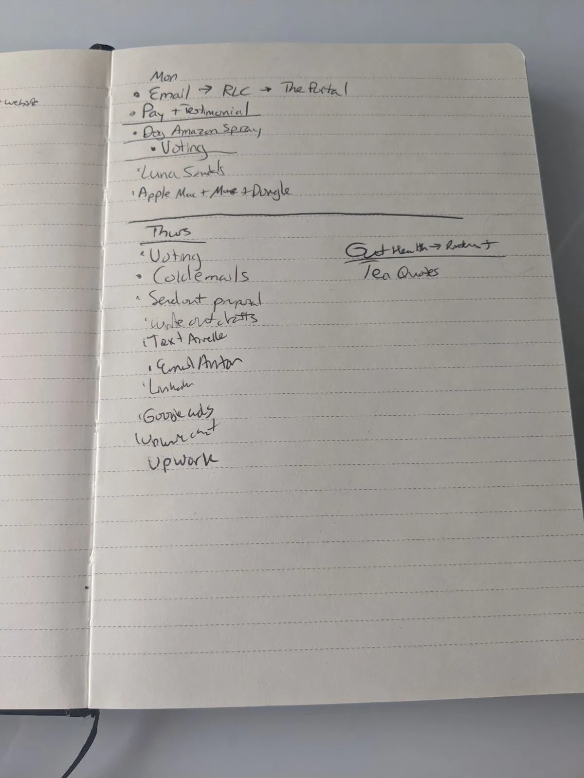 bullet list journal