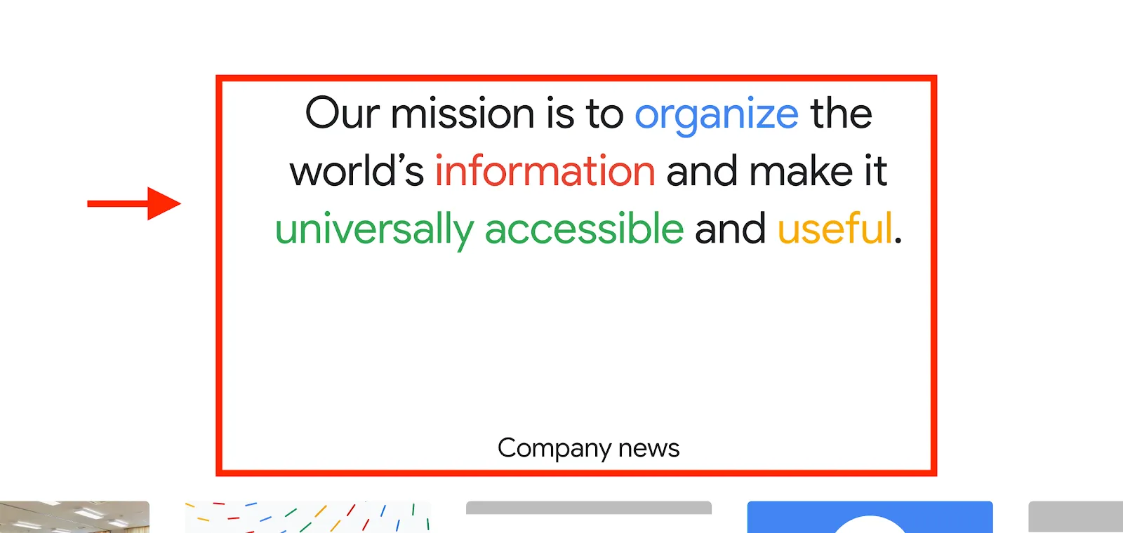 Google about page