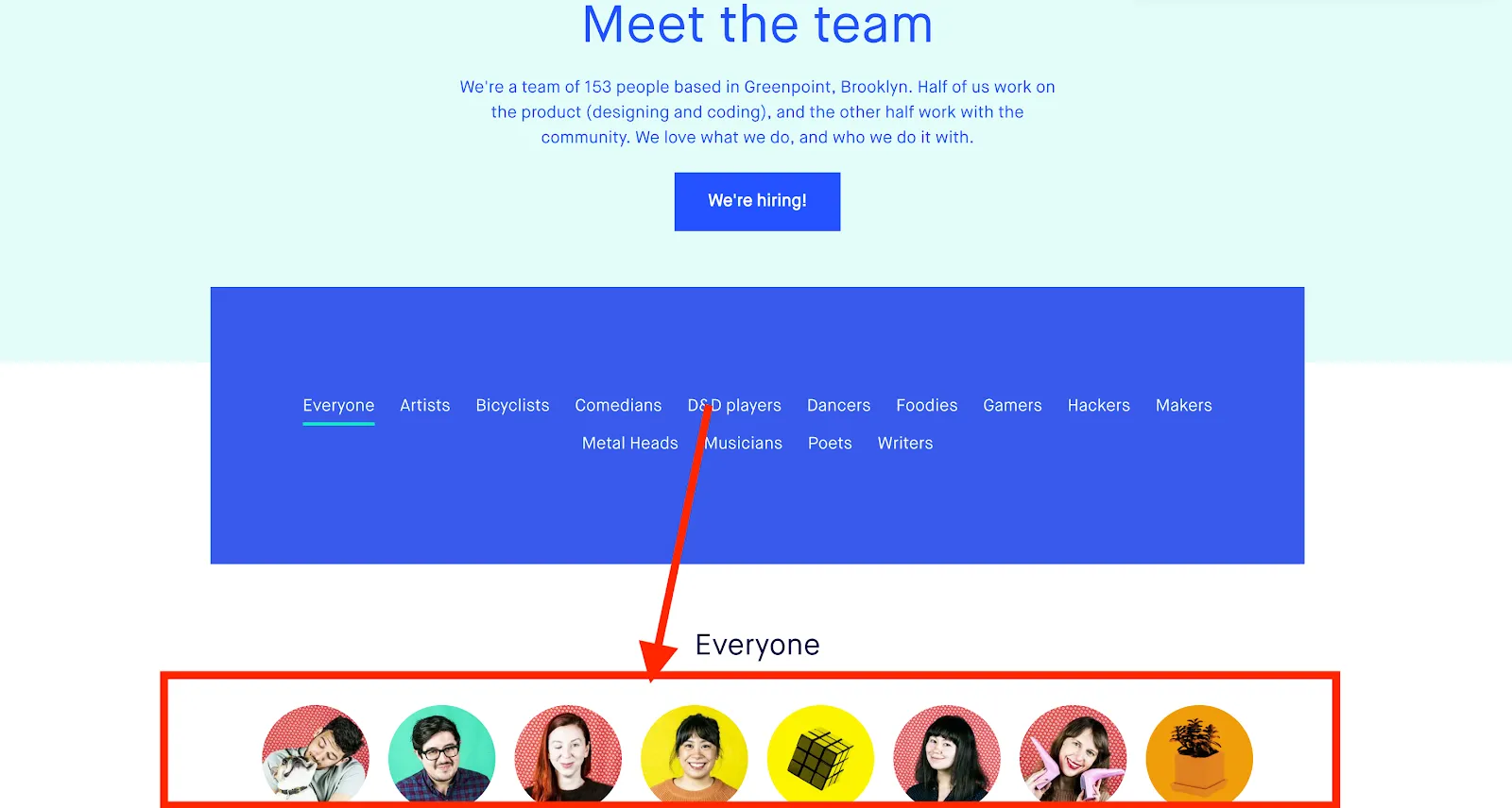 Kickstarter about page