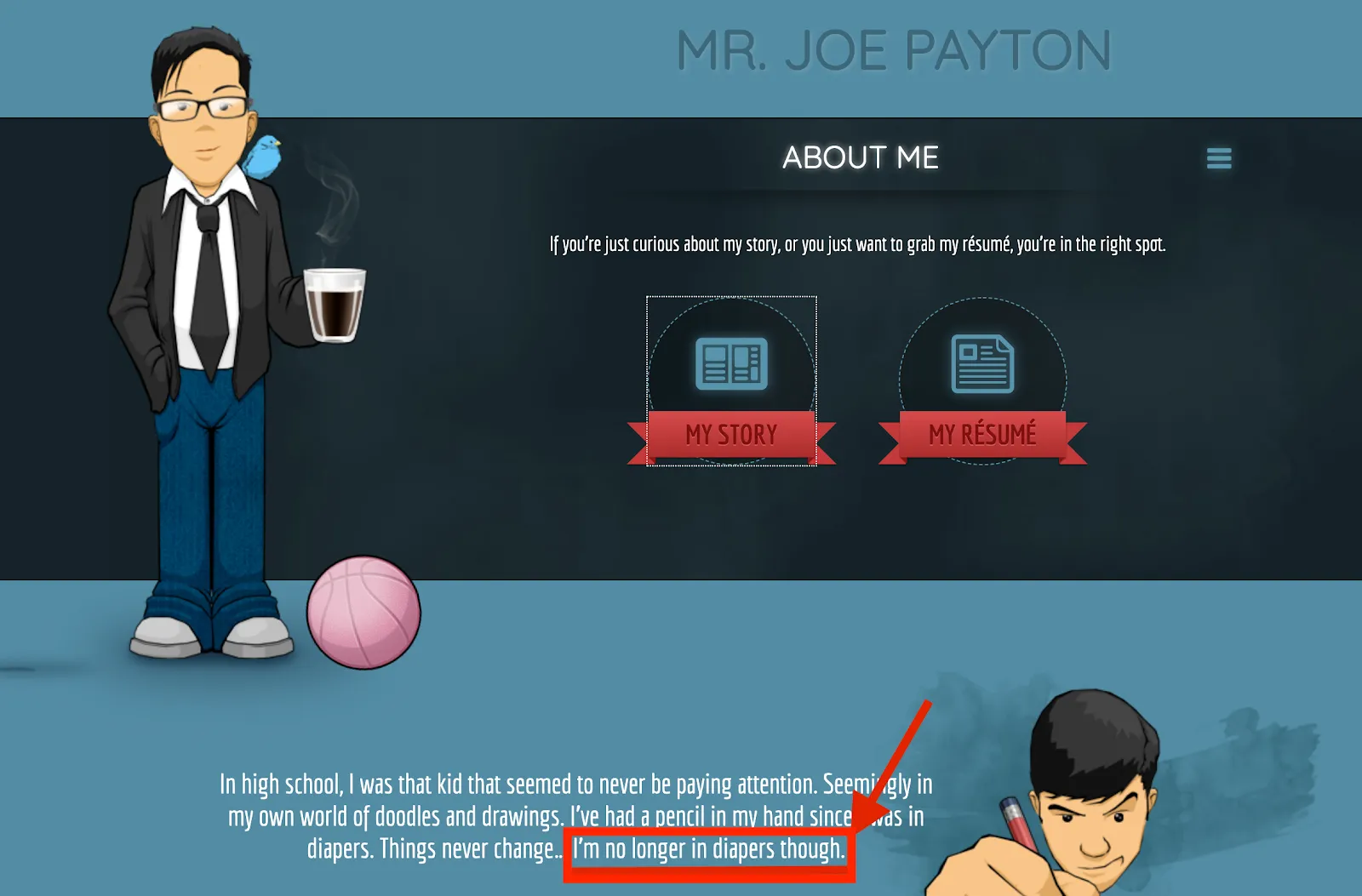 Joseph Payton’s about page
