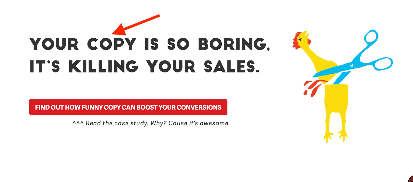 punchline copy about page