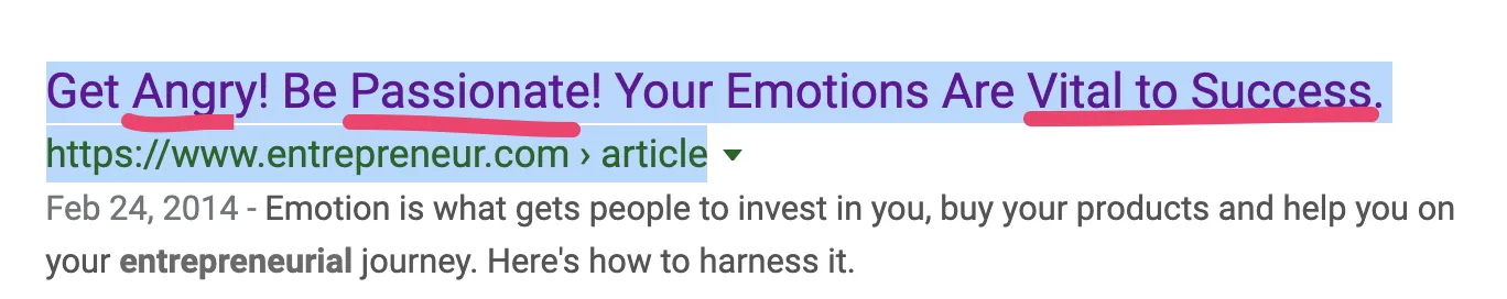 Get Angry! Anger Power Words Headline
