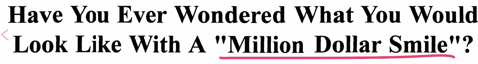 “Million Dollar Smile” Gary Halbert Vanity Power Words