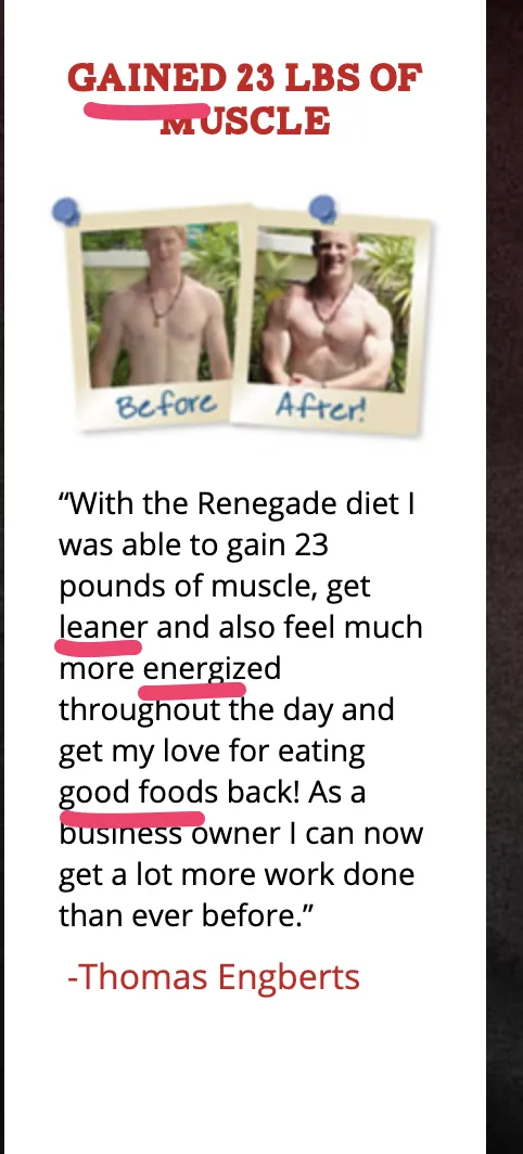 Renegade using power words