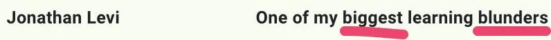 Jonathon Levi’s email