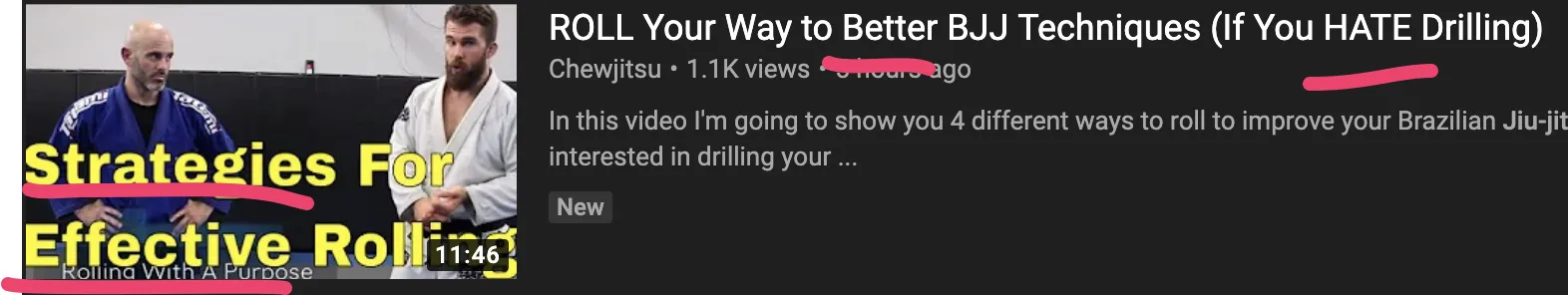 Chewjitsu Youtube video