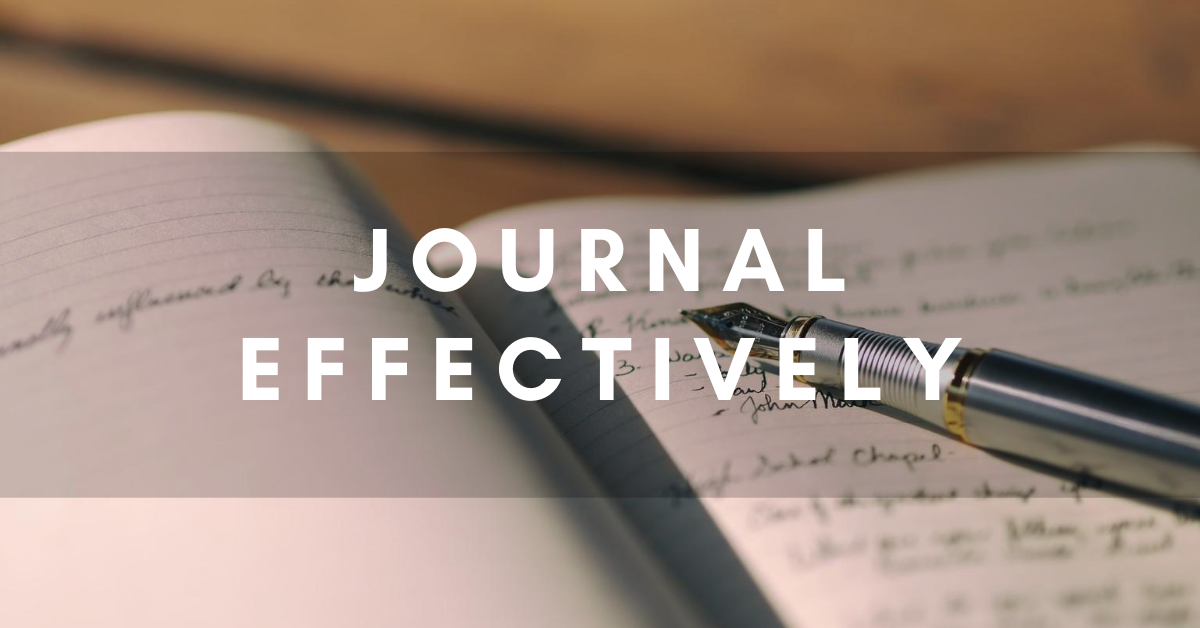 journal effectively